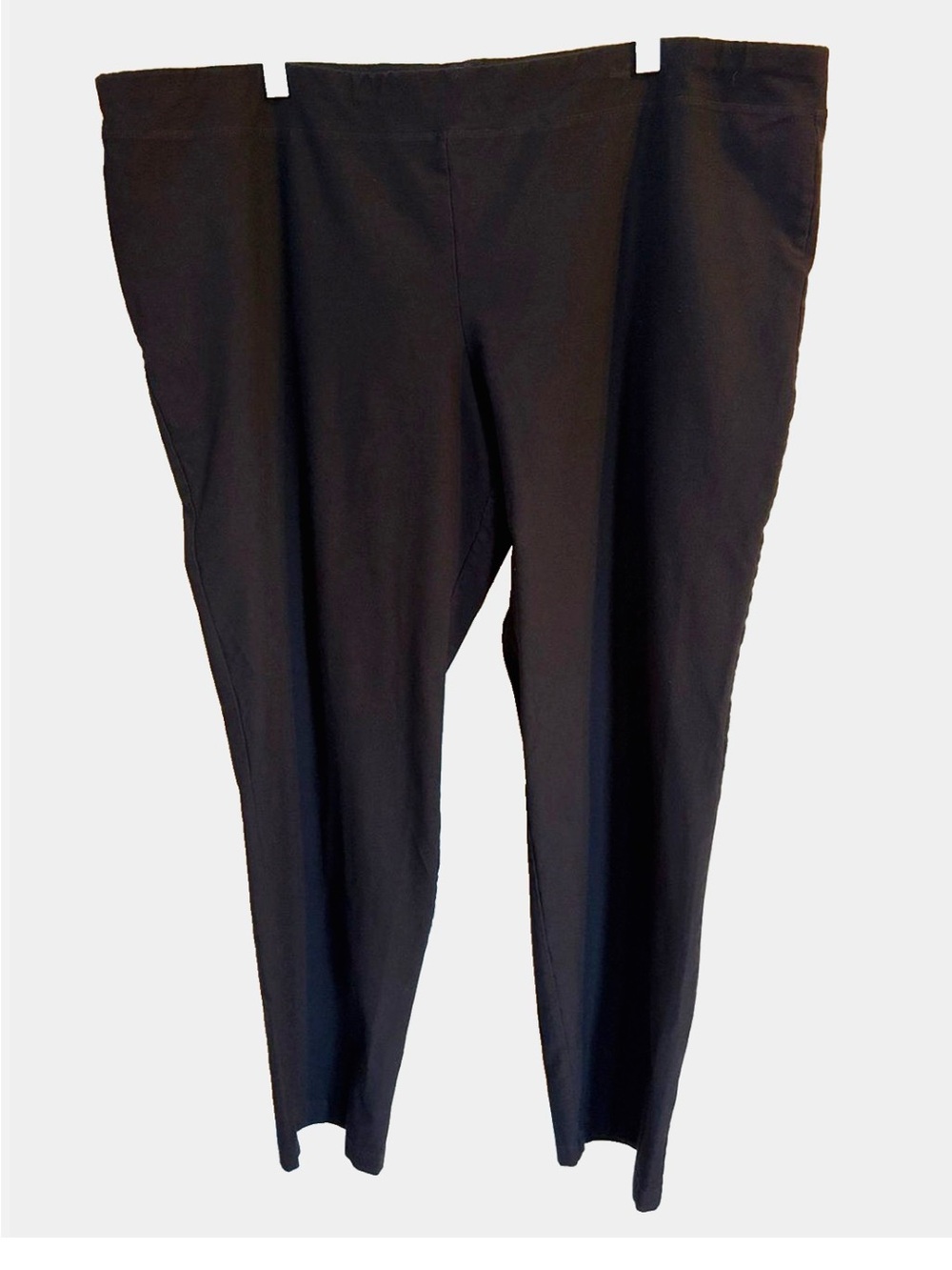 Eileen Fisher Pull On Slim Leg Pants Women’s 2X Black Stretch Career